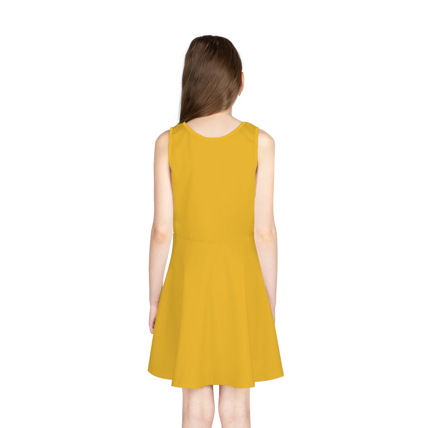 DYCHE Kids Sleeveless Dress – Yellow Flower